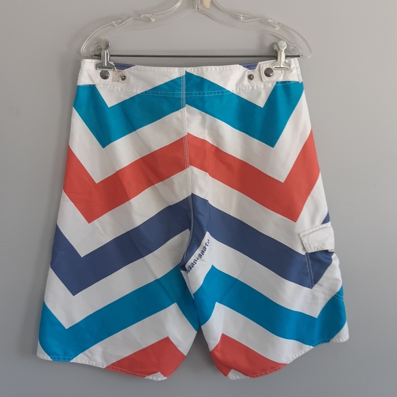 Ocean Earth Men's Trunk Short Size M color block look new. Condition is Pre-owne - Picture 7 of 9